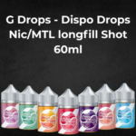 G Drops - Dispo Drops Nic/MTL Shot 60ml