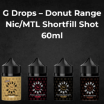 G Drops – Donut Range Nic/MTL longfill Shot 60ml