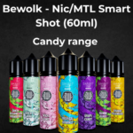 Bewolk - Nic/MTL Smart Shot (60ml) - Candy range